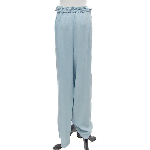 Vince Camuto Paper Bag Waist Pants In Artic Surf Size XL - Picture 3 of 13